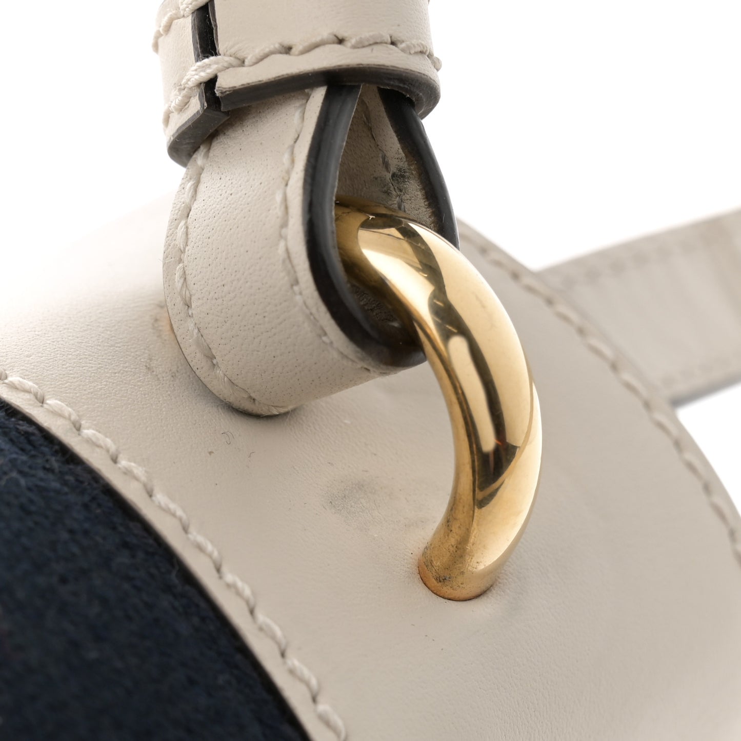 Calfskin Mini Sylvie Top Handle Bag White