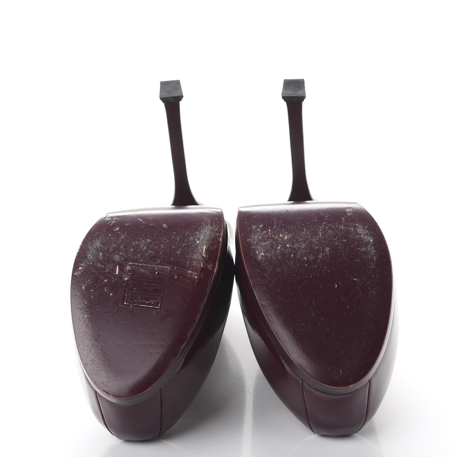 Saint Laurent Vitello Vernice Tribtoo 105 Pumps 40 Amarena 7 of 16