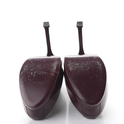 Saint Laurent Vitello Vernice Tribtoo 105 Pumps 40 Amarena 7 of 16