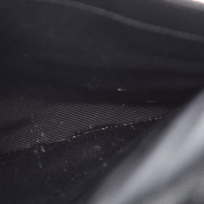Saint Laurent Grain De Poudre Textured Mixed Matelasse Large Triquilt Monogram Satchel Black 10 of 11