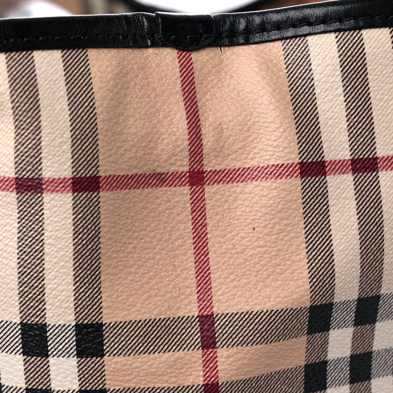 Burberry Haymarket Check Small Canterbury Tote Black 17 of 22