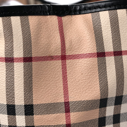 Burberry Haymarket Check Small Canterbury Tote Black 17 of 22