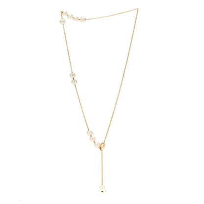 Mikimoto 18K Yellow Gold Akoya Pearl 7-7.5mm Pearls in Motion Lariat Necklace 3 of 5