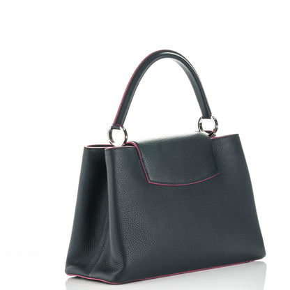 Louis Vuitton Taurillon Capucines MM Cobalt 3 of 8
