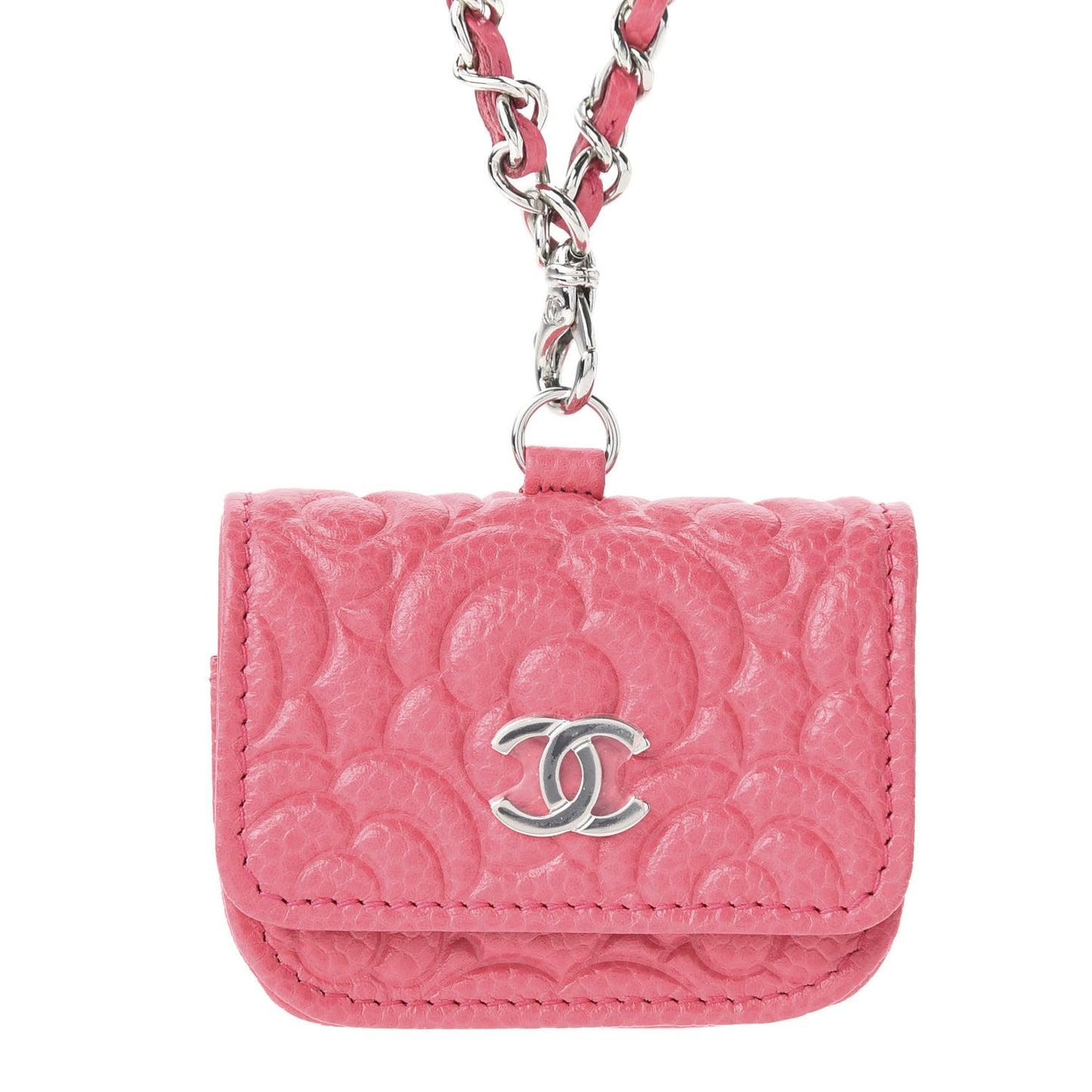 Caviar Camellia Embossed Airpods Pro Case Pink