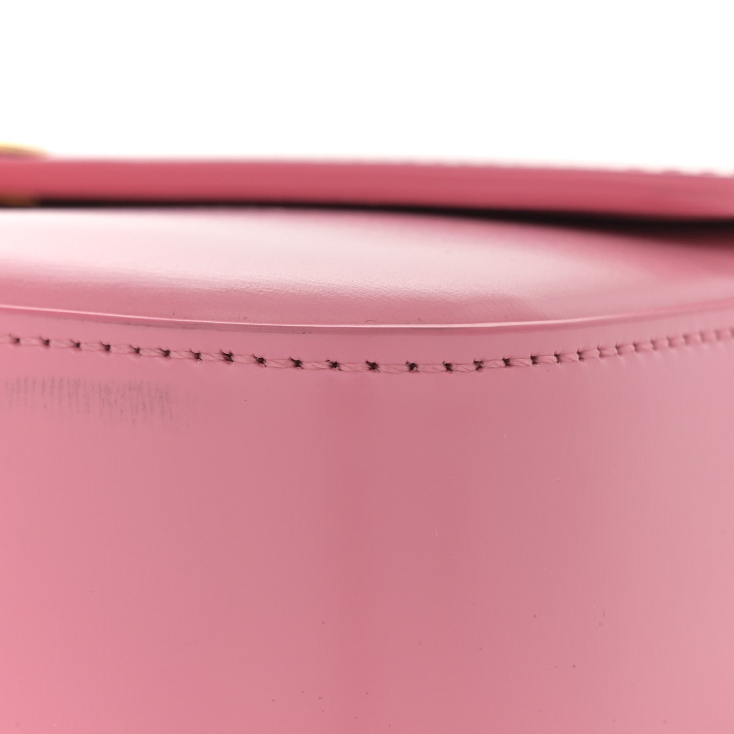 Celine Shiny Calfskin Triomphe Shoulder Bag Flamingo 11 of 12
