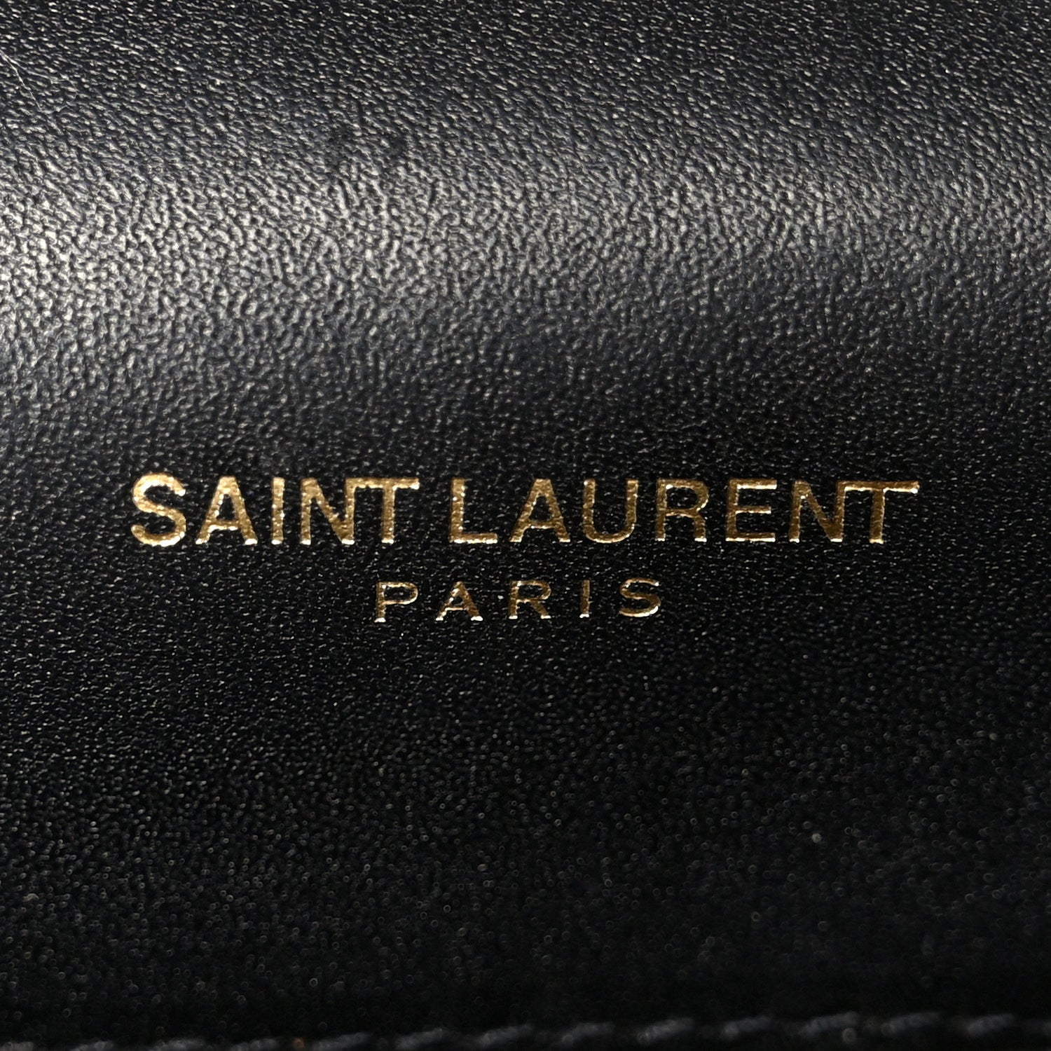 Saint Laurent Smooth Calfskin Classic Monogram Kate Tassel Chain Wallet Black 5 of 9