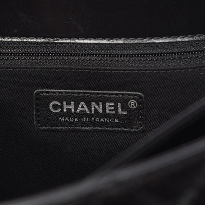 Chanel Glazed Calfskin Quilted Medium Lady Pearly Flap Black 6 of 13