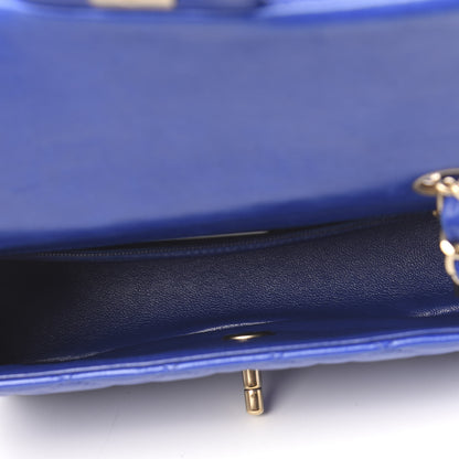 Chanel Lambskin Quilted Mini Rectangular Flap Blue 5 of 11