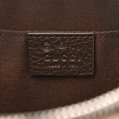 Gucci Monogram Dollar Calfskin Belt Bag Beige Ebony Testa di Moro Marrone Scuro 6 of 10