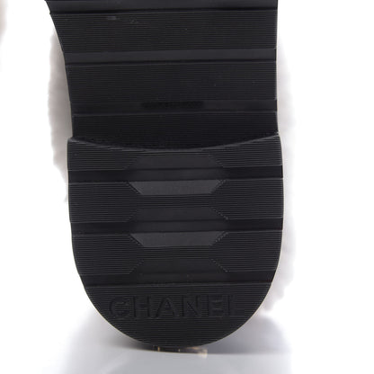 Chanel Lambskin Shearling Short Boots 40 Black 8 of 10