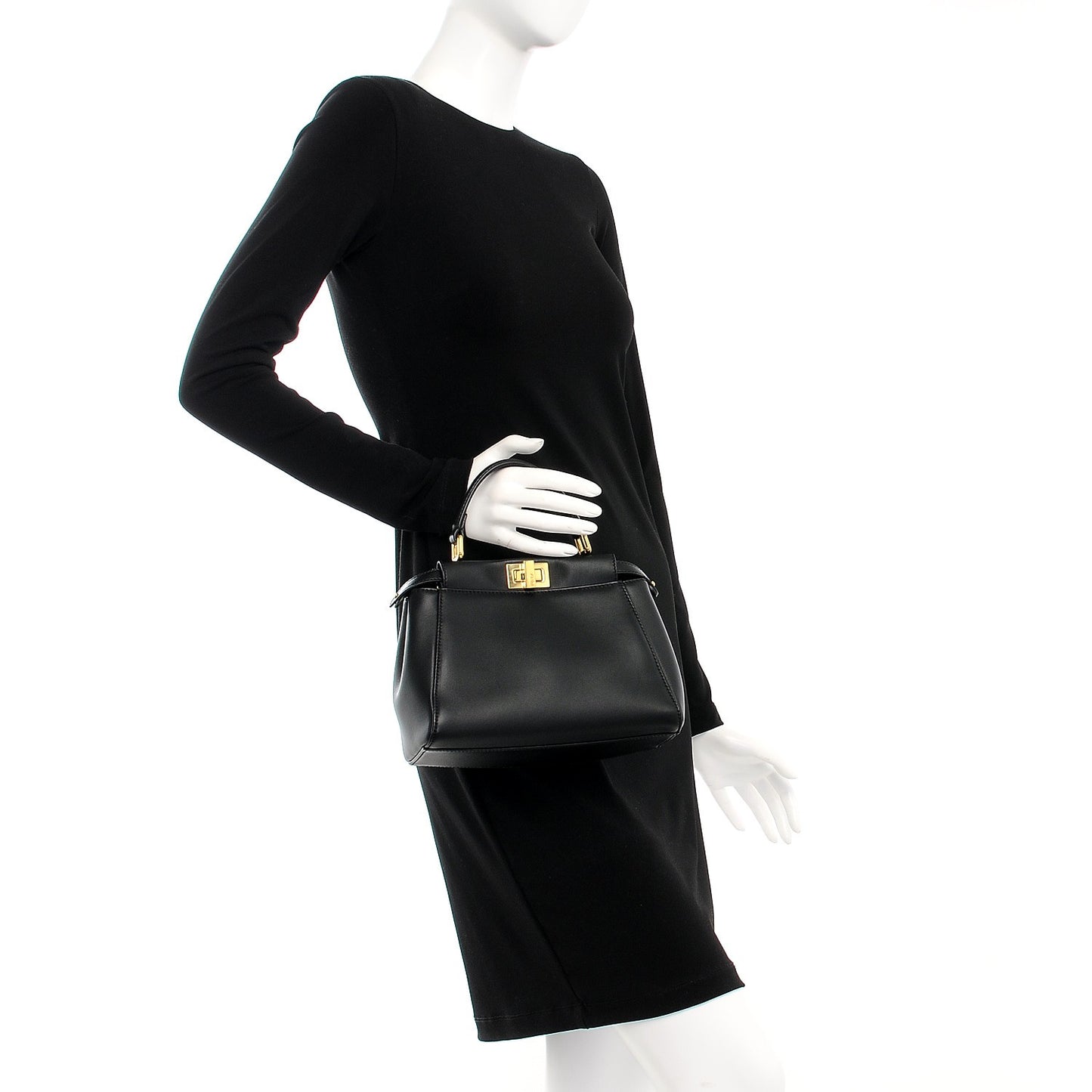 Nappa Mini Peekaboo Iconic Satchel Black