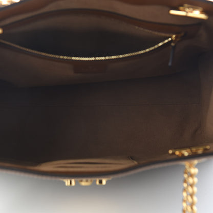 Gucci GG Supreme Monogram Medium Padlock Tote Beige Cuir 5 of 9