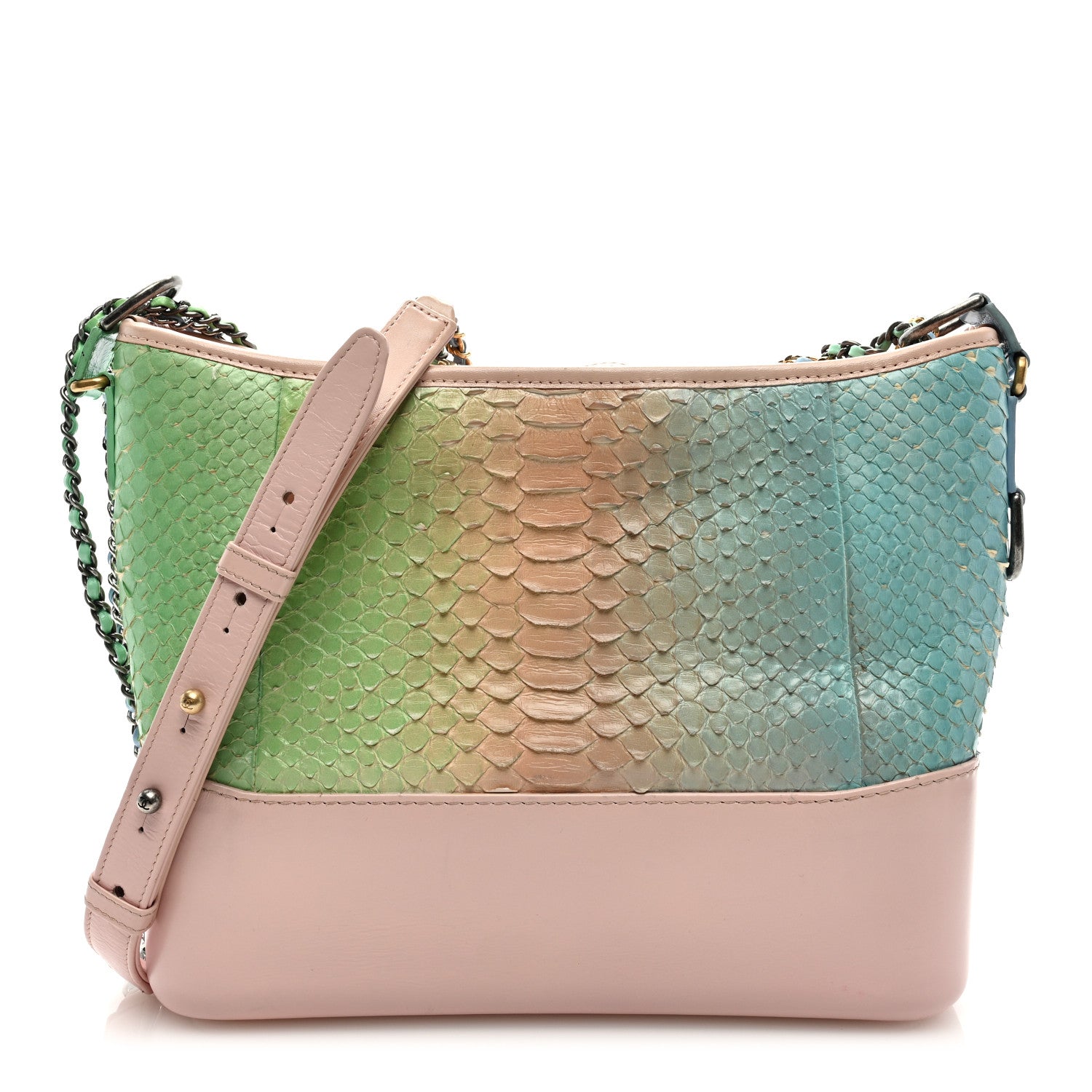 Chanel Snakeskin Medium Gabrielle Hobo Multicolor 1 of 10