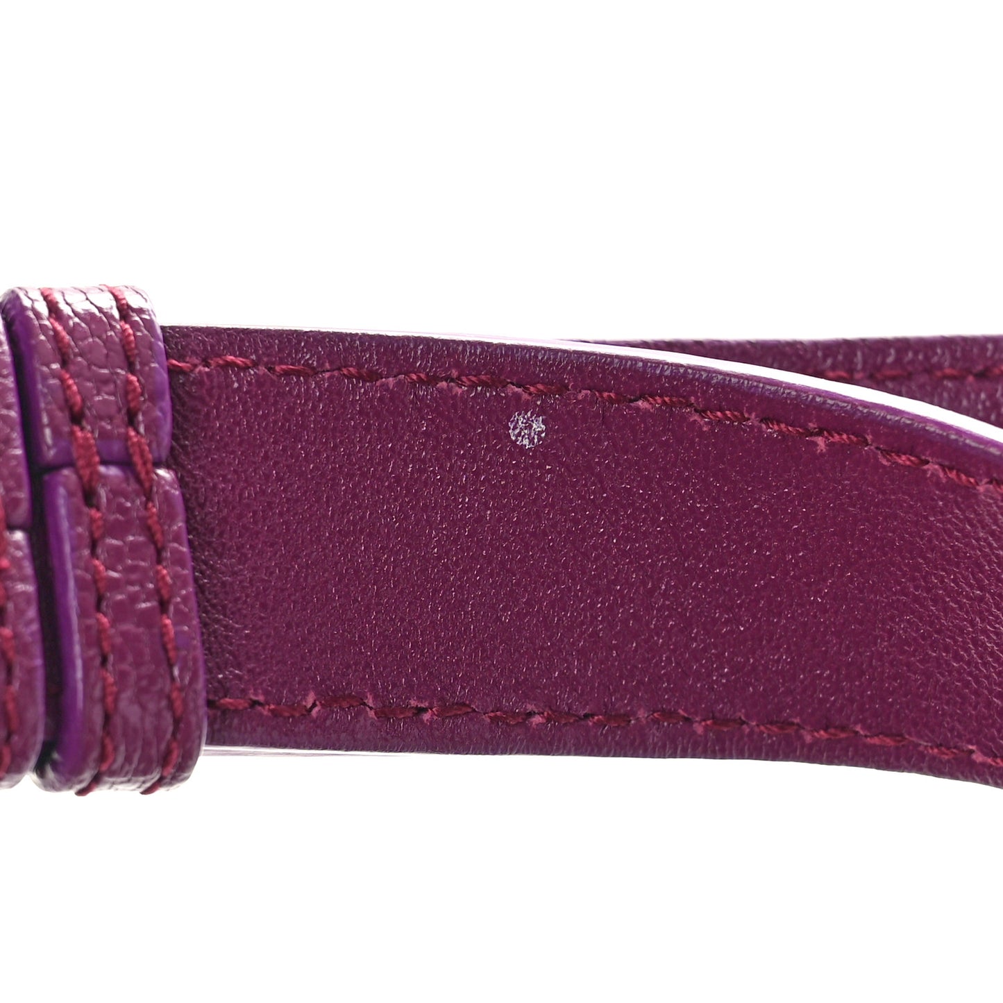 Chevre Gold Metallic Edge Hardware Town Violet Prune
