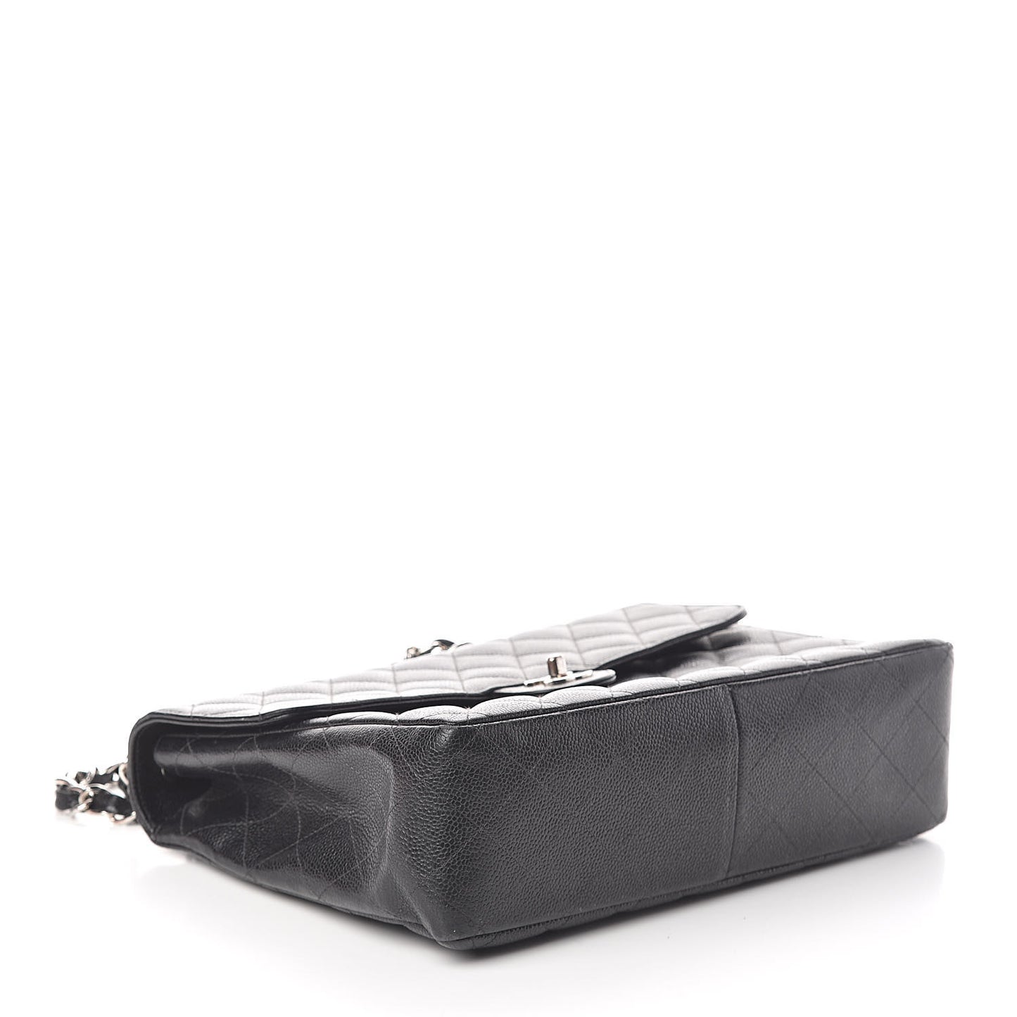 Caviar Jumbo Single Flap Black