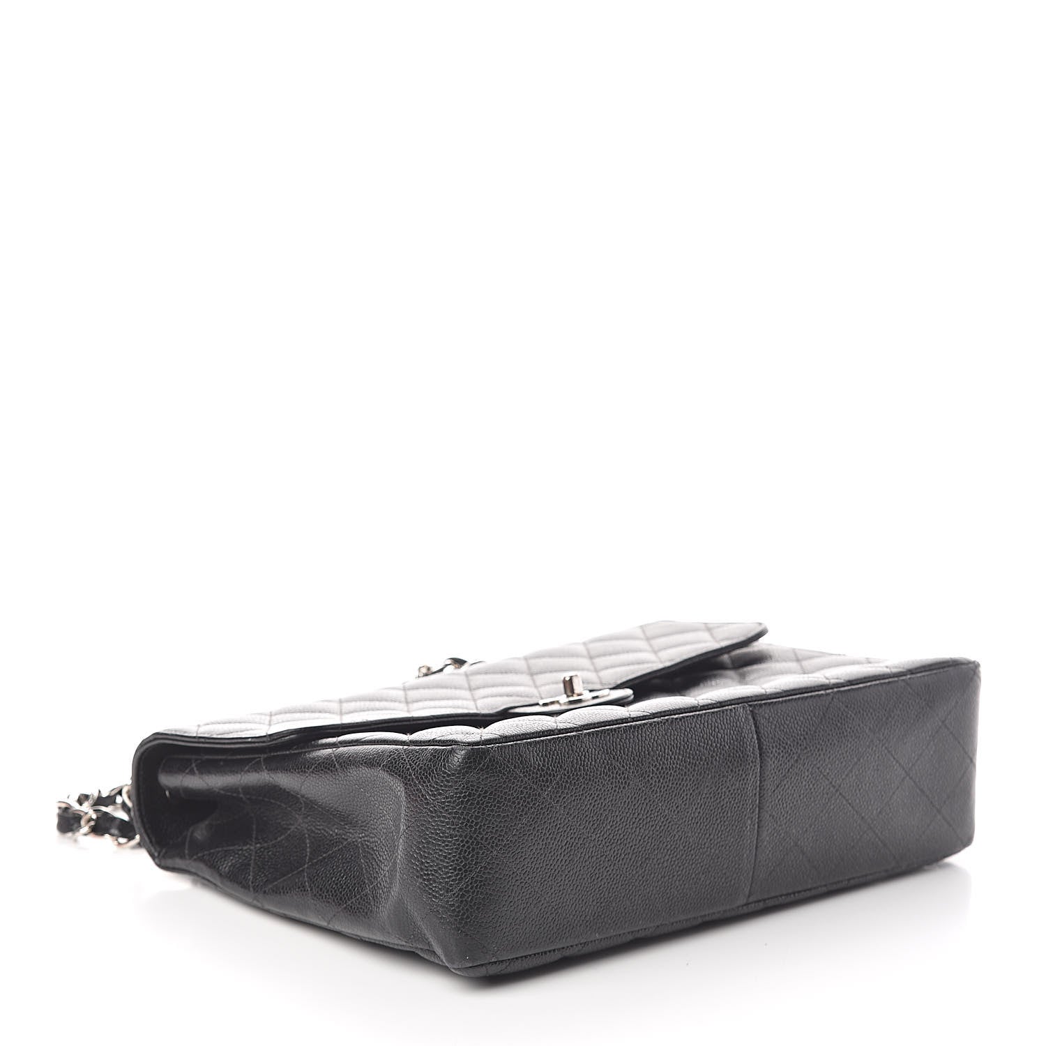 Chanel Caviar Jumbo Single Flap Black 4 of 15
