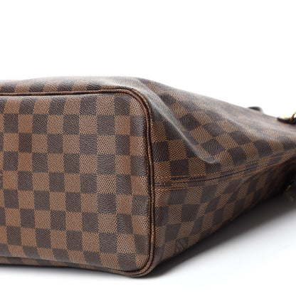 Louis Vuitton Damier Ebene Neo Neverfull MM Rose Ballerine 7 of 14