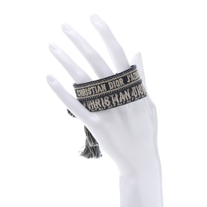 Christian Dior Woven Cotton J'Adior Friendship Bracelet Set Navy 2 of 8