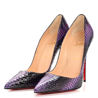 Christian Louboutin Snakeskin So Kate 120 Pumps 40 Purple 4 of 9