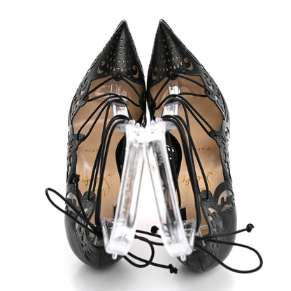 Christian Louboutin Calfskin PVC Impera 120 Pumps 40 Black Transparent 2 of 13