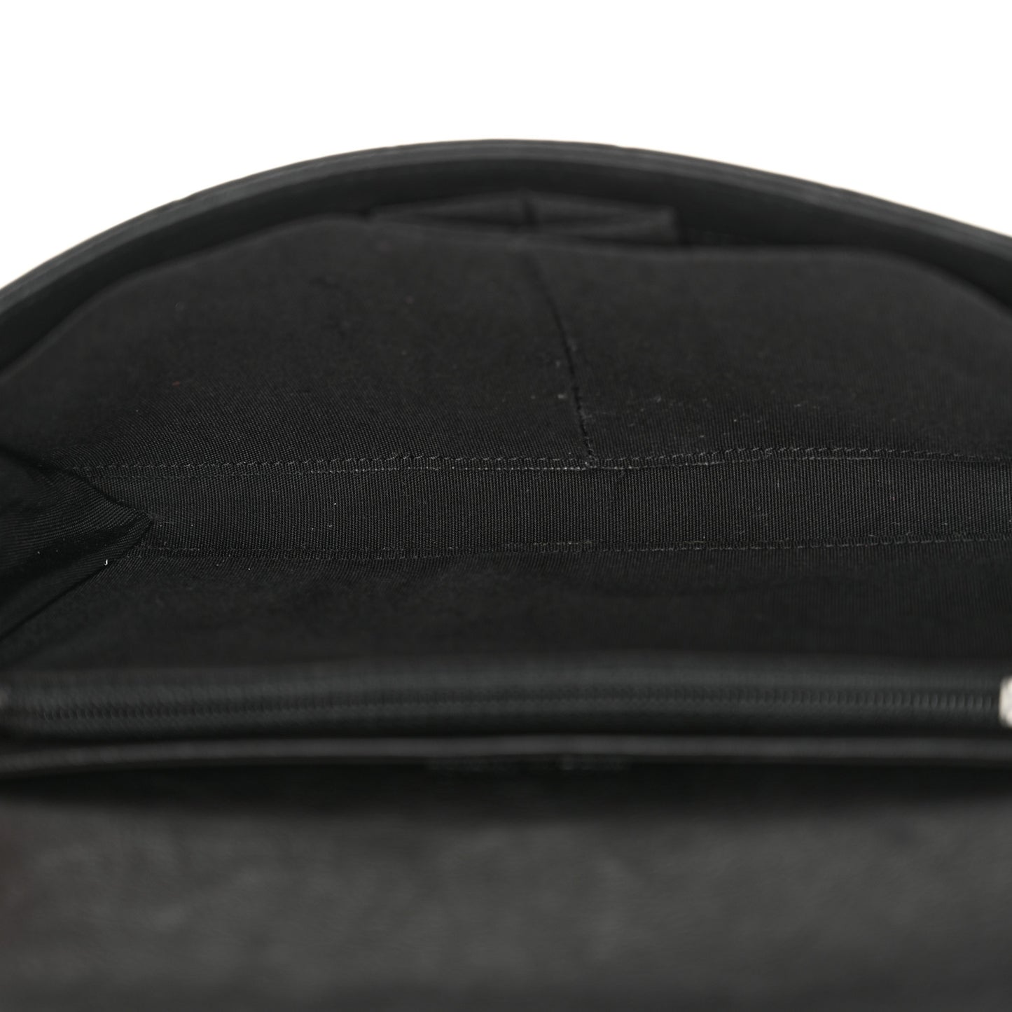 Calfskin Quilted Chain Around Boy Wallet On Removable Chain WOC Black