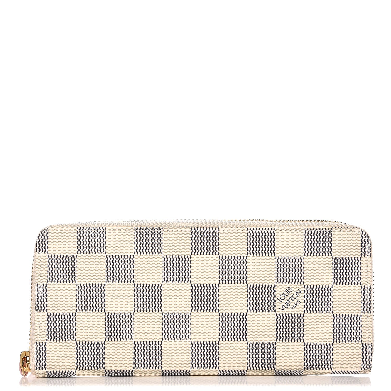 Louis Vuitton Damier Azur Clemence Wallet Rose Ballerine 1 of 8