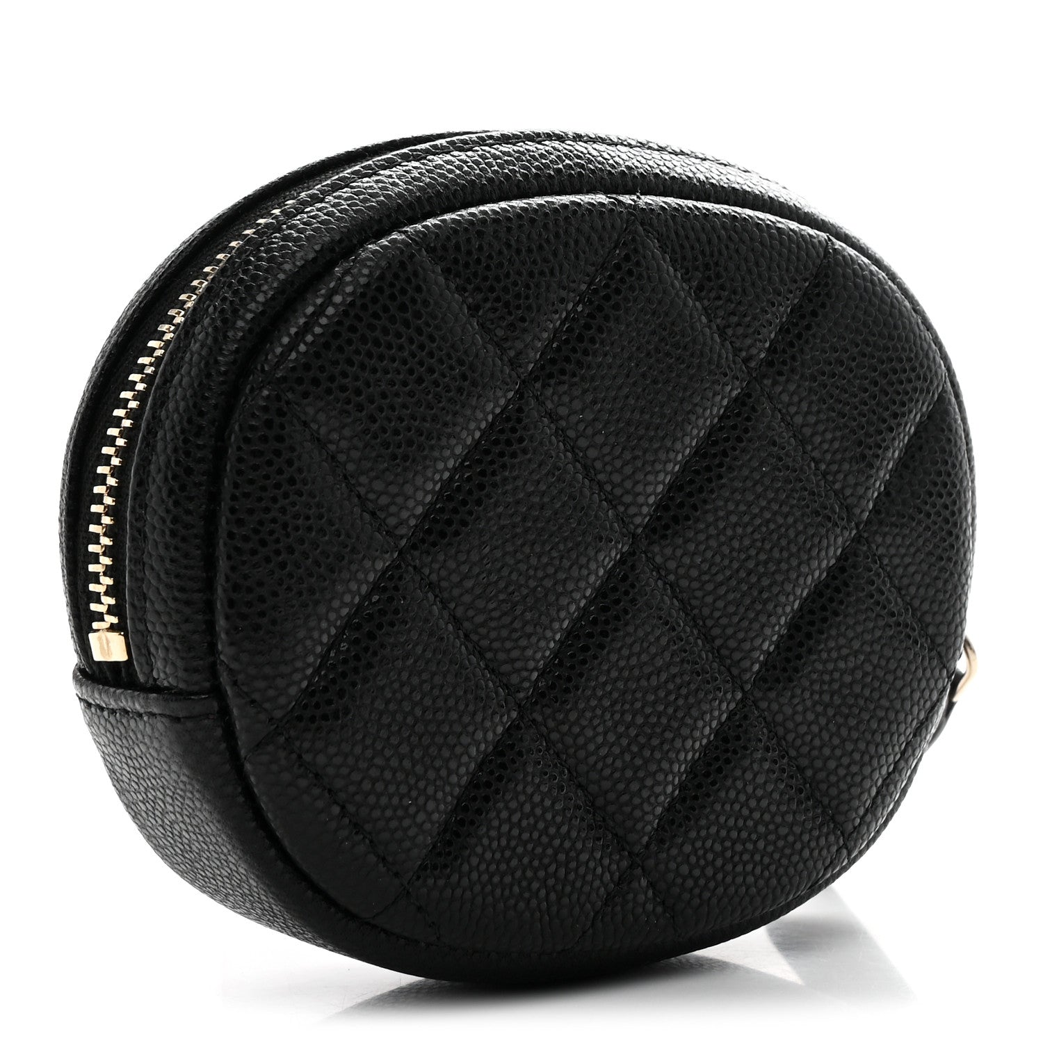 Chanel Caviar Quilted Zip Around Classic Coin Purse Black 3 of 8