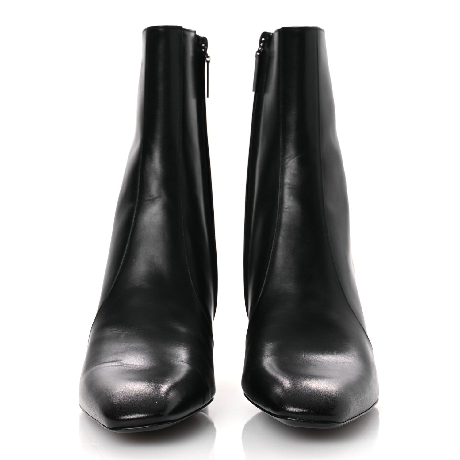 Saint Laurent Calfskin Mens XIV Zip Boots 40 Black 3 of 14