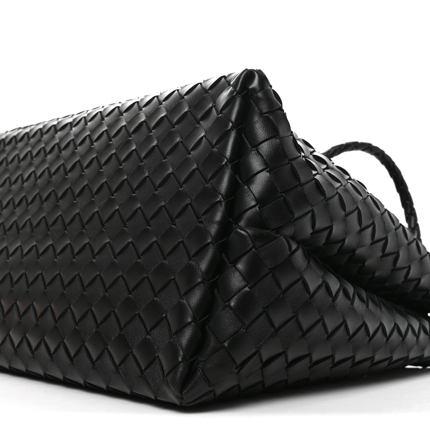 Bottega Veneta Nappa Intrecciato Large Andiamo Shoulder Bag Black 9 of 9