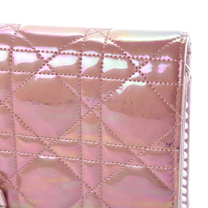 Christian Dior Patent Lambskin Cannage Miss Dior Promenade Pouch Pink 12 of 12