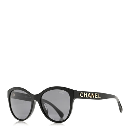 Chanel Acetate Pantos Logo Polarized Sunglasses 5458 Black 1 of 8