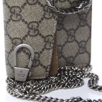 Gucci GG Supreme Monogram Super Mini Dionysus Shoulder Bag Taupe 9 of 13
