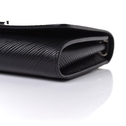 Louis Vuitton Epi Twist Chain Wallet Black 10 of 18