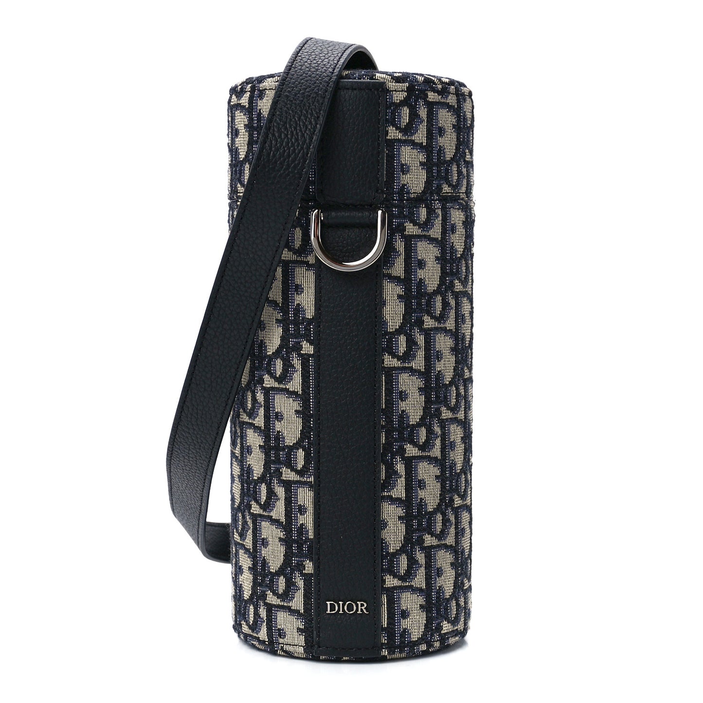 Oblique Vertical Roller Messenger Bag Blue