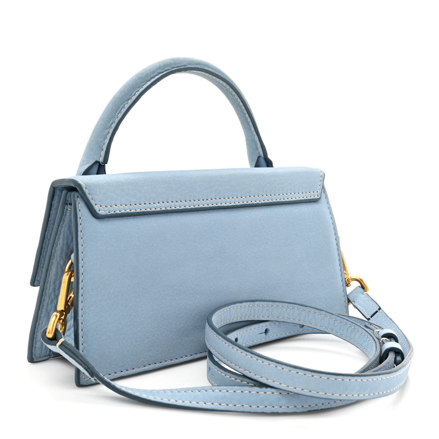 Jacquemus Calfskin Le Chiquito Long Light Blue 3 of 16