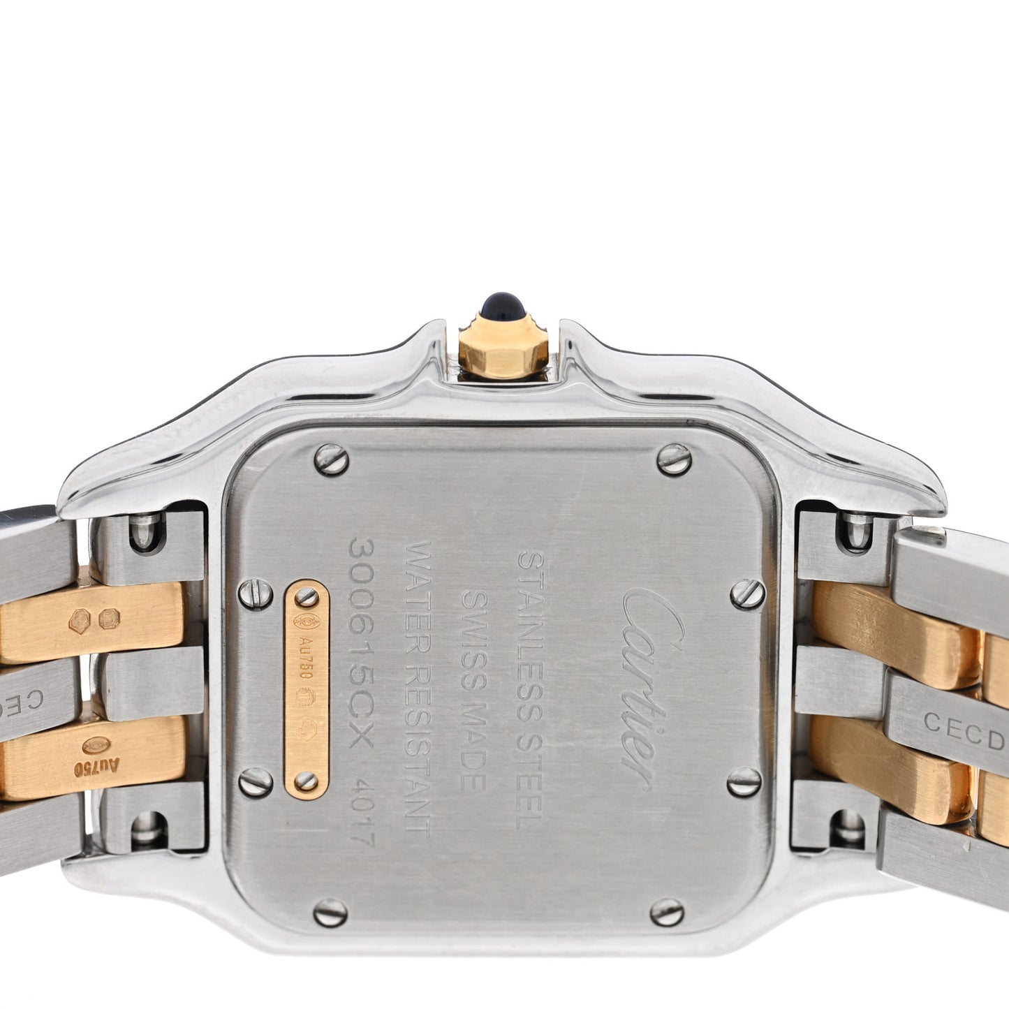 Stainless Steel 18K Yellow Gold 27mm Panthere Quartz Watch