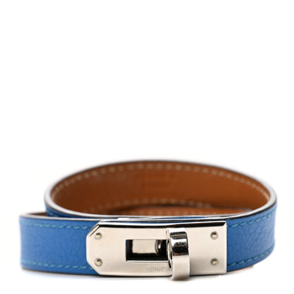 Hermes Chevre Mysore Kelly Double Tour Bracelet S Mykonos 1 of 6