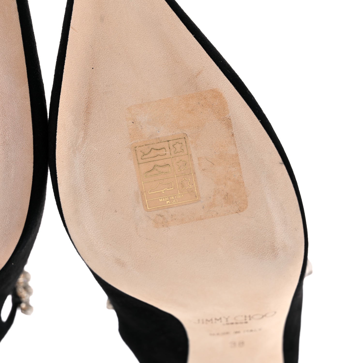 Jimmy Choo Suede Bing 65 Pumps 38 Black 6 of 13