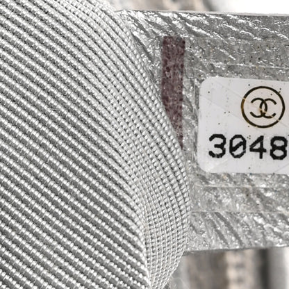 Chanel Metallic Goatskin Quilted Medium Chanel 19 Flap Silver 7 of 11