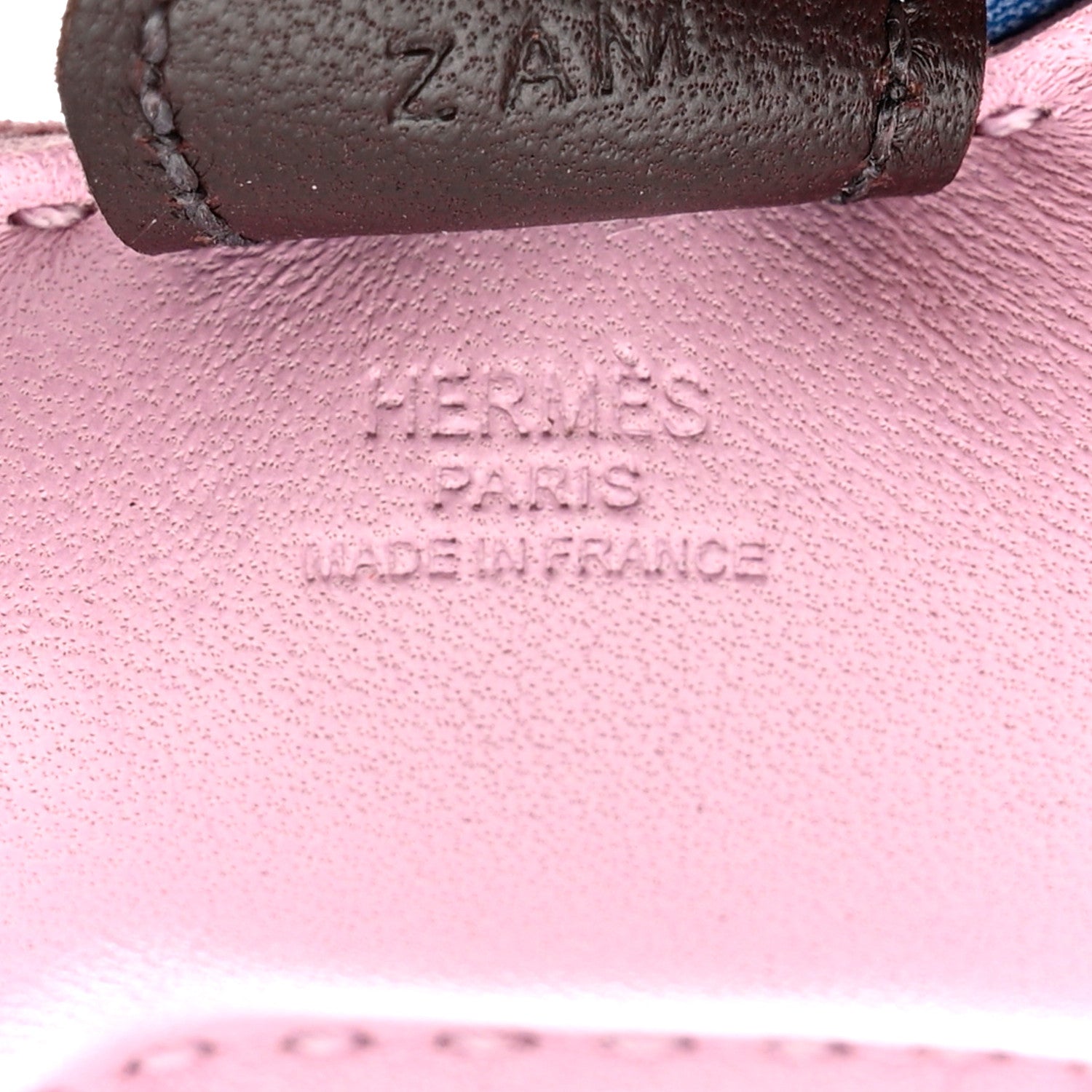 Hermes Milo Lambskin Grigri Rodeo Horse Bag Charm PM Mauve Sylvestre Bleu France Rouge Sellier 4 of 5