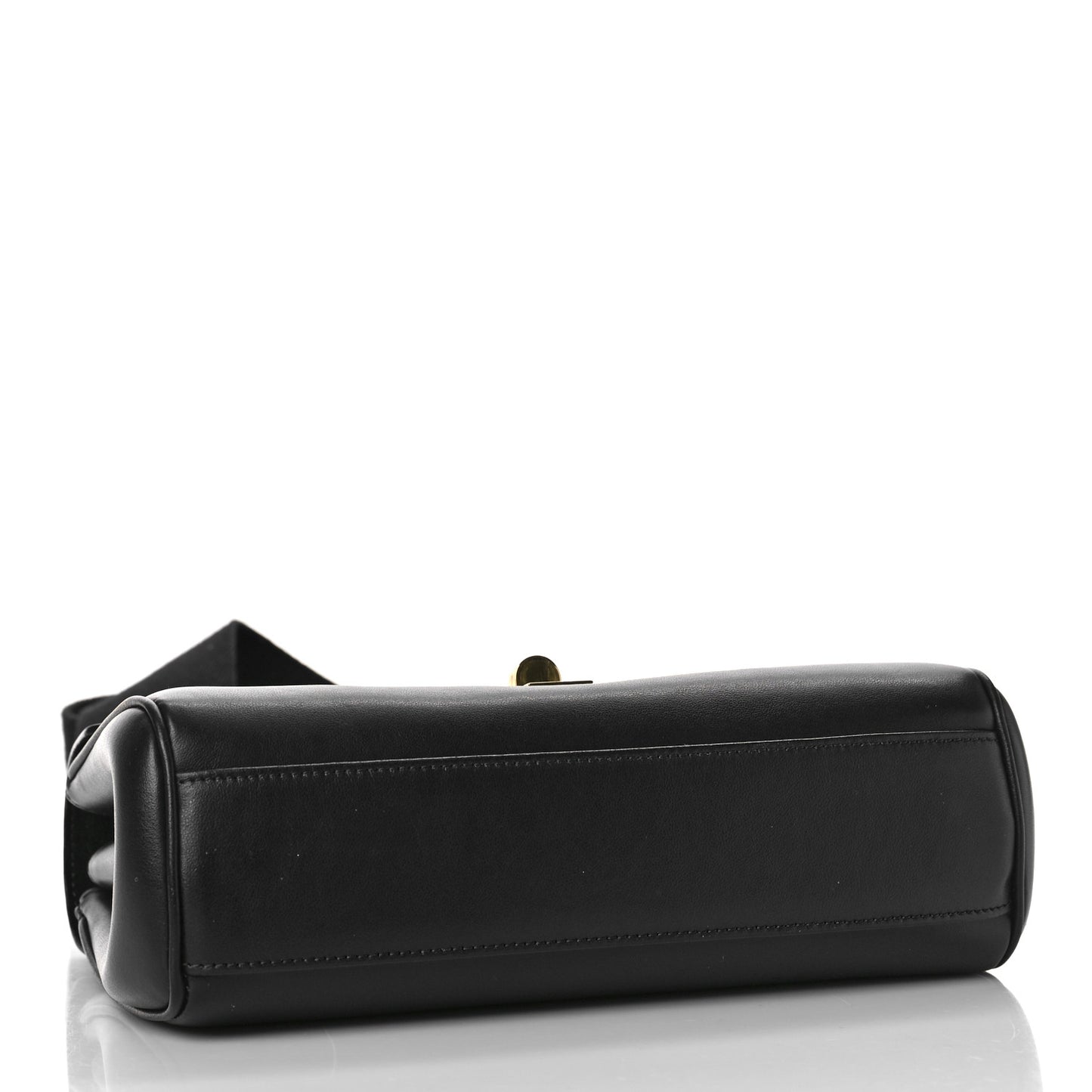 Grained Calfskin Teen Soft 16 Shoulder Bag Black