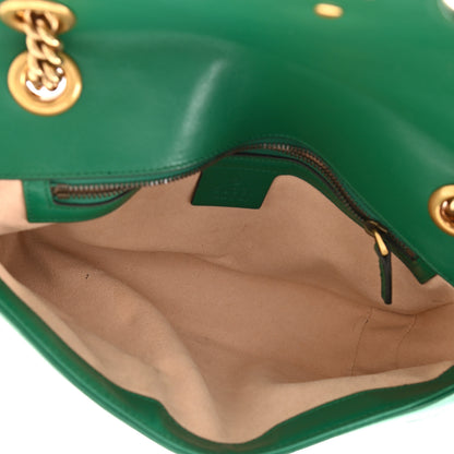 Gucci Calfskin Matelasse Small GG Marmont Shoulder Bag Emerald Green 5 of 8