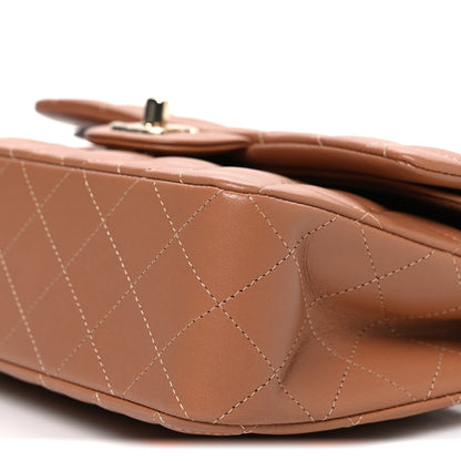 Chanel Lambskin Quilted Small Double Flap Brown 10 of 10