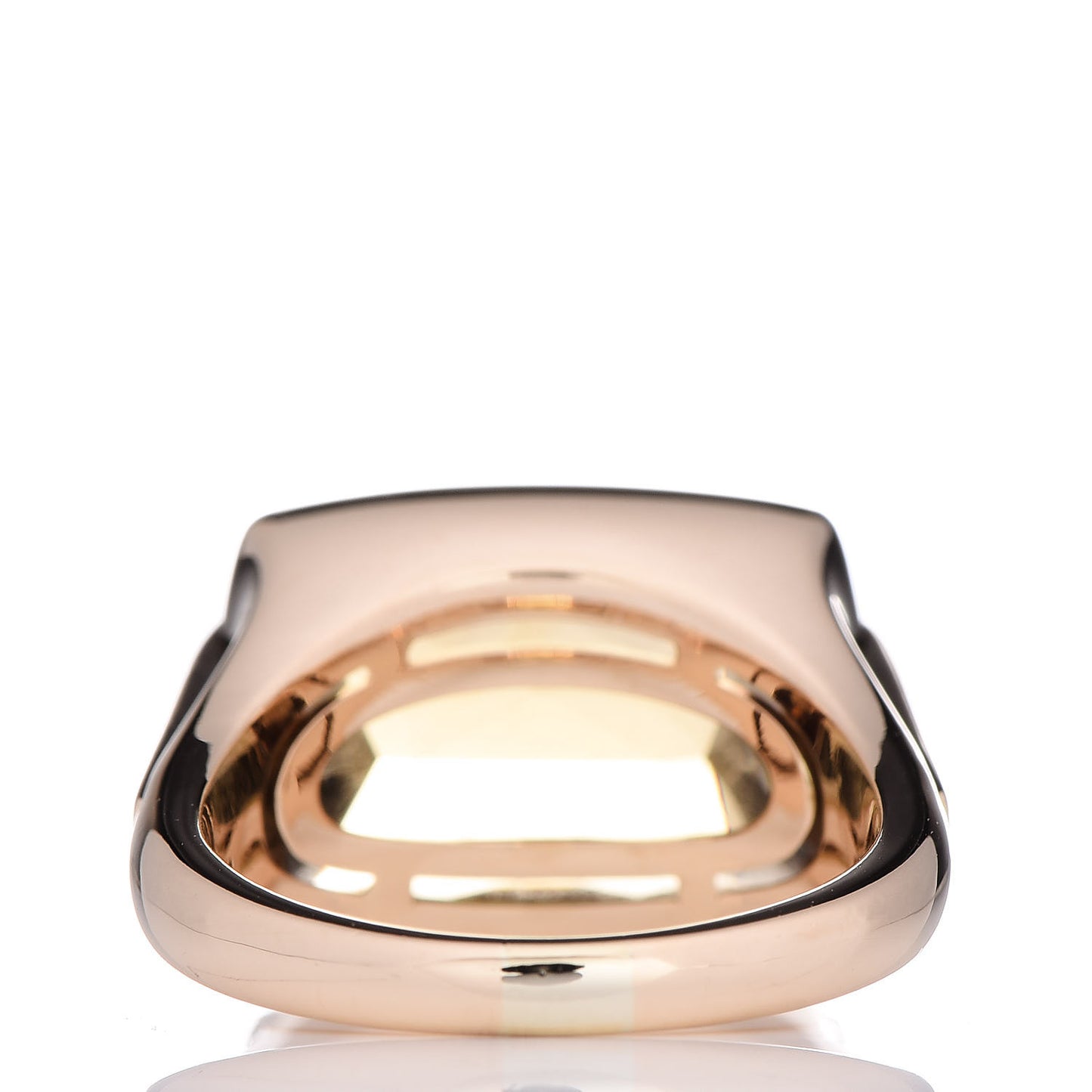 BVLGARI 18K Yellow Gold Citrine Metropolis Ring 56 7.5