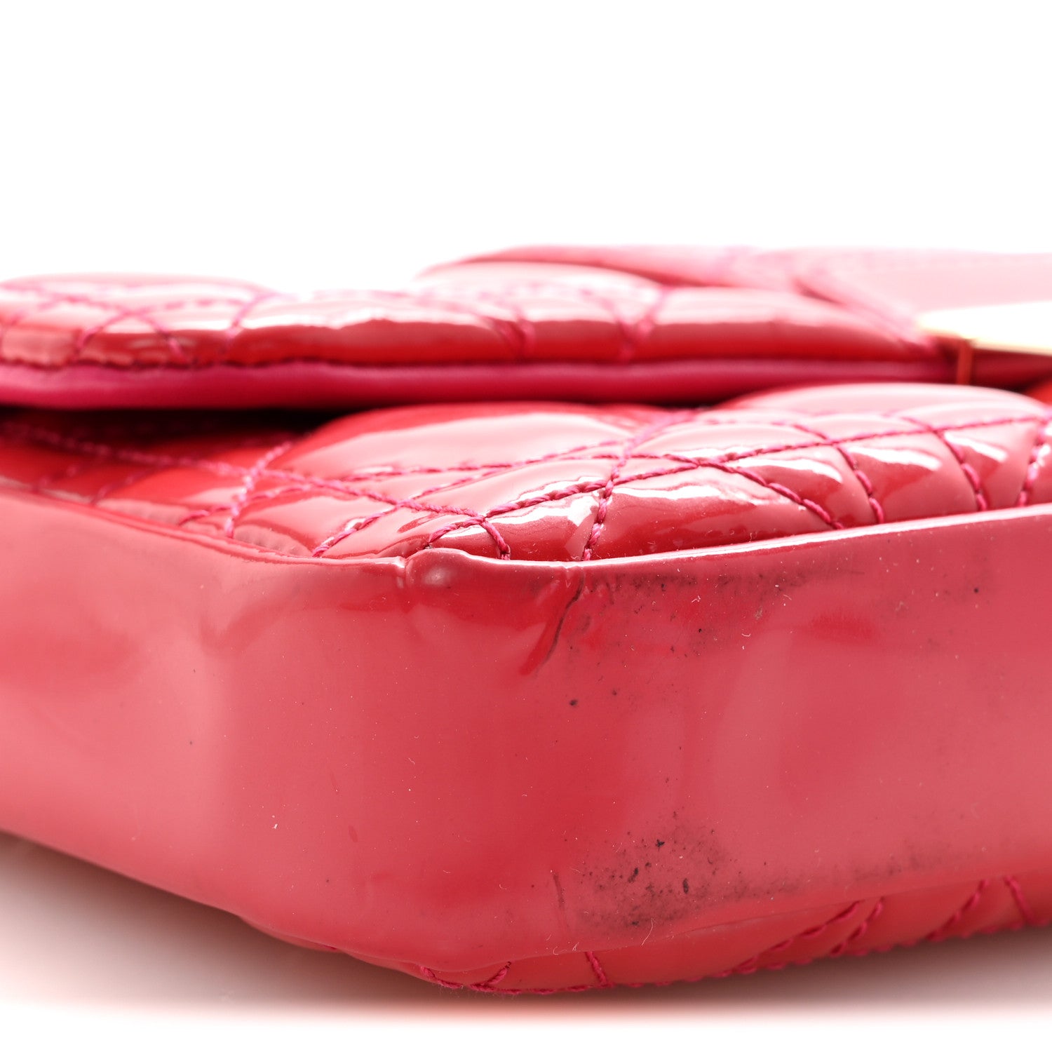 Christian Dior Patent Cannage Miss Dior Promenade Pouch Fuchsia 9 of 11