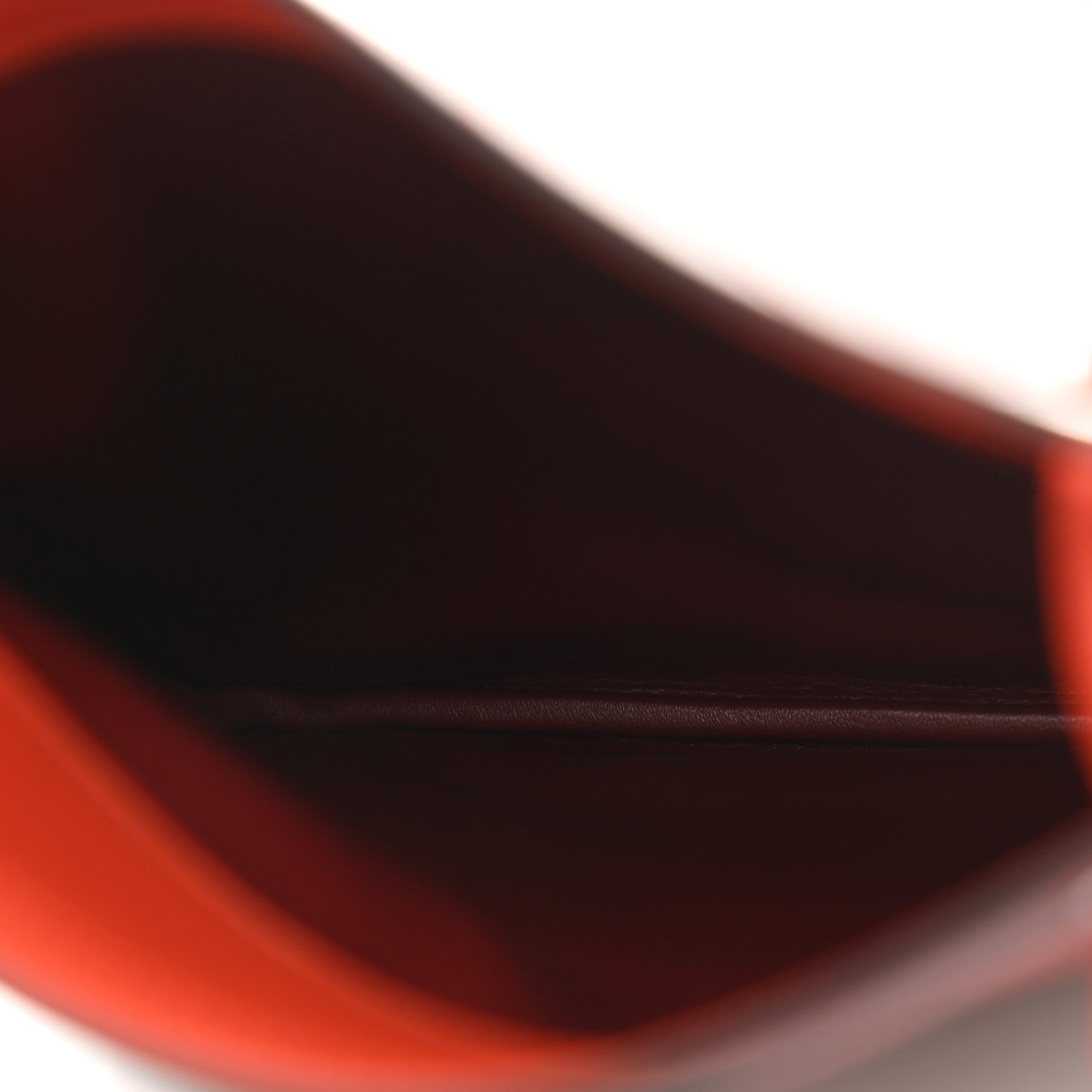 Hermes Milo Lambskin Swift Mini Aline Rouge H Orange 5 of 9