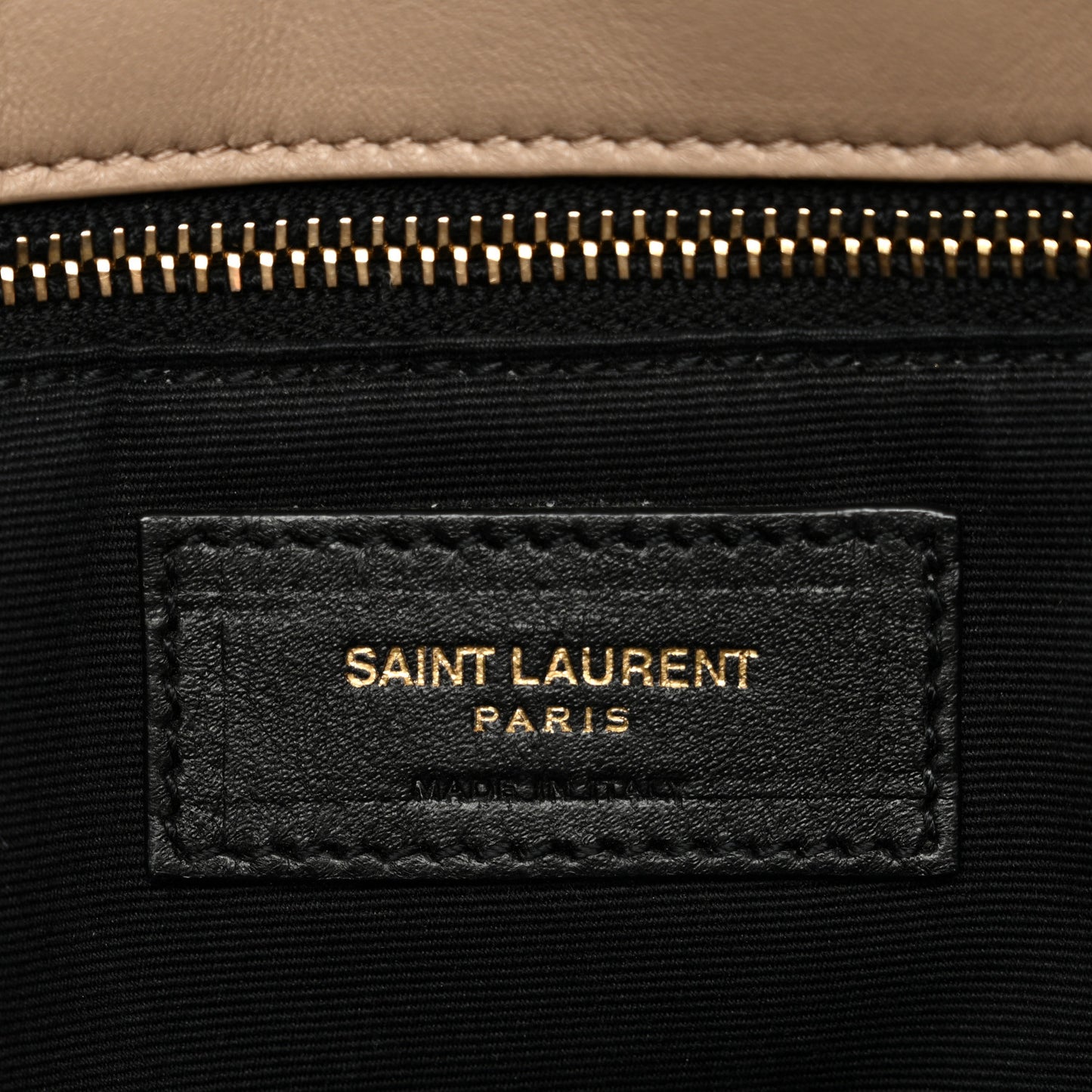 Lambskin Quilted Medium Loulou Puffer Monogram Chain Satchel Dark Beige