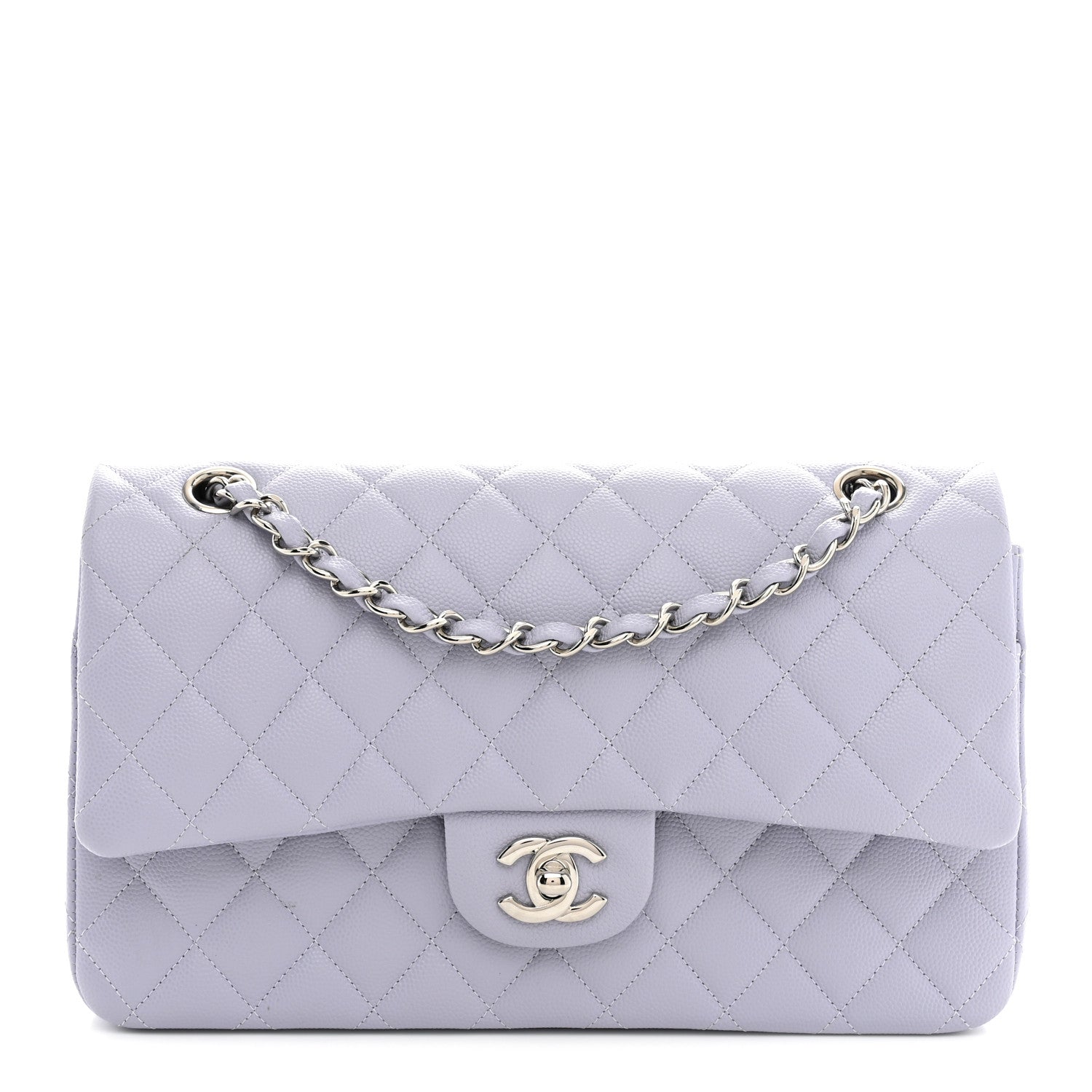 Chanel Caviar Quilted Medium Double Flap Light Purple 1 of 11
