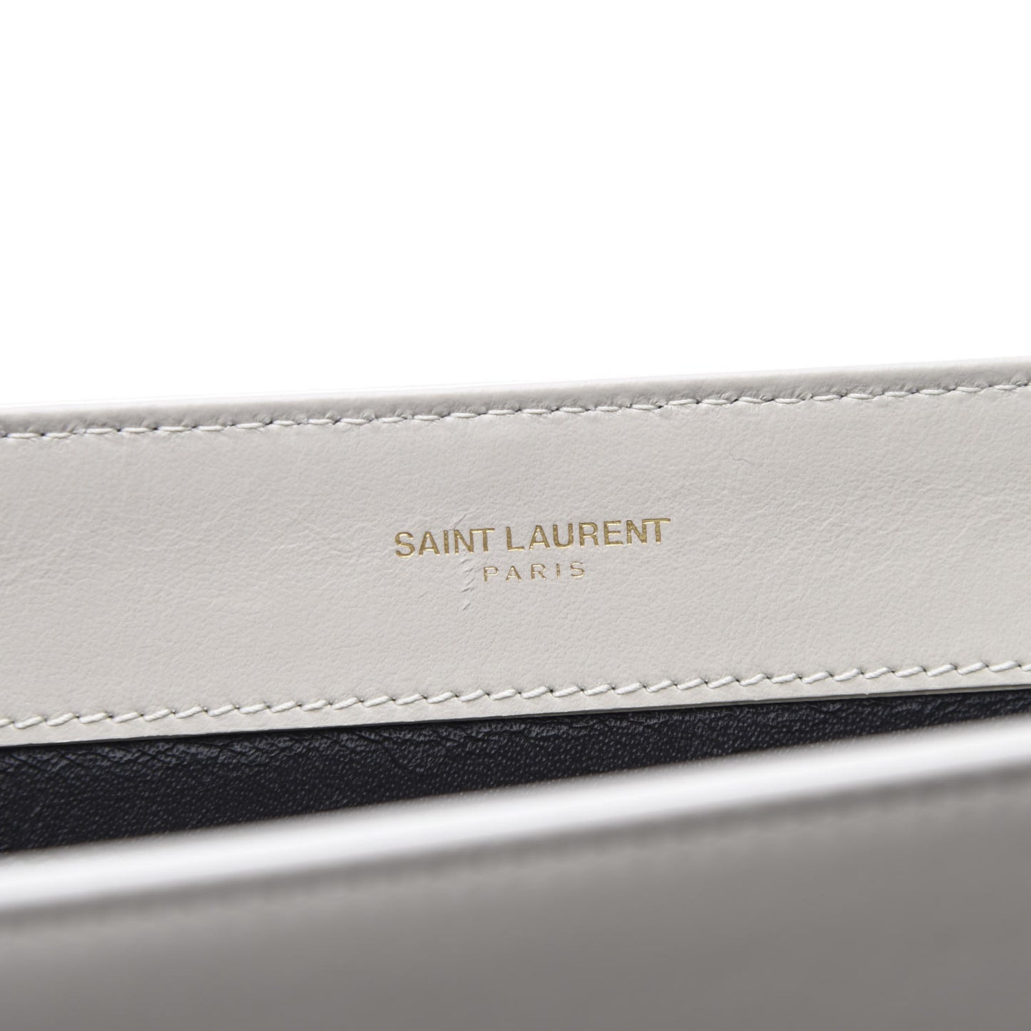 Calfskin Quilted Y Joan Satchel White